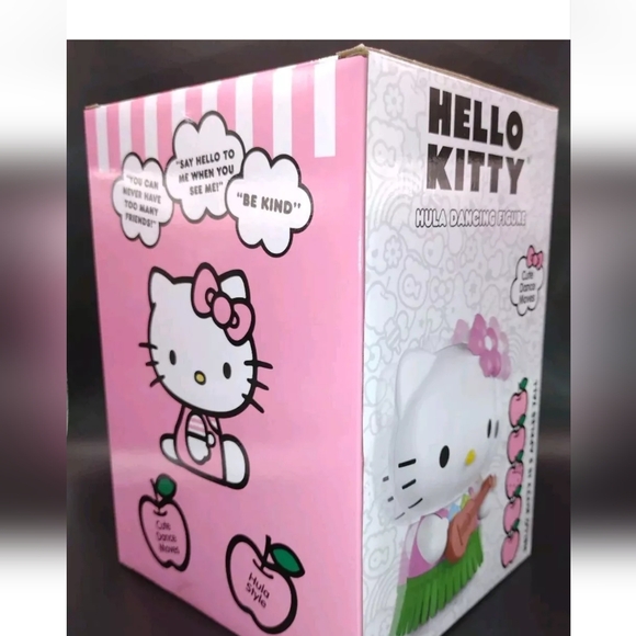 Hello Kitty Hula Dancing Figure Battery Operated Hawaiian Luau NIB - Picture 3 of 6